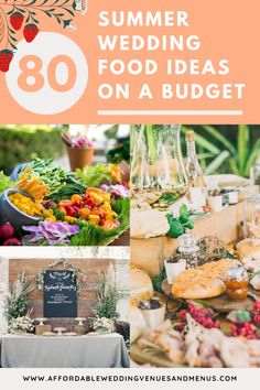 the ultimate summer wedding food ideas on a budget