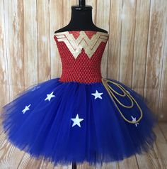 a dress made to look like wonder woman