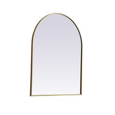 Transform your bedroom, bathroom, or entryway with this wall mirror, and re-imagine your morning rituals with effortless style. It has a metal frame and sleek arched silhouette, while the surface is crafted from beveled glass to bounce natural light around and open your space. Plus, it comes in a wide variety of sizes and finishes to choose from so you can carefully curate your space to your liking. RE/FINE™ Finish: Brass, Size: 42" x 33" RE/FINE™ Sabine Metal Arch Wall Mirror - Wall & Accent Mi Brass Arched Mirror, Arch Wall Mirror, Arch Wall, Arched Mirror, Metal Arch, Wall Accent, Beveled Glass, Accent Mirrors, Joss And Main