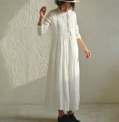 Islamic Dresses, Dress Design Pakistani, Everyday Dresses Casual, Linen Loose Dress, Spring Dresses Women, Long Sleeve Tunic Dress, Short Sleeve Summer Dresses, Pakistani Fashion Casual, Long Linen Dress