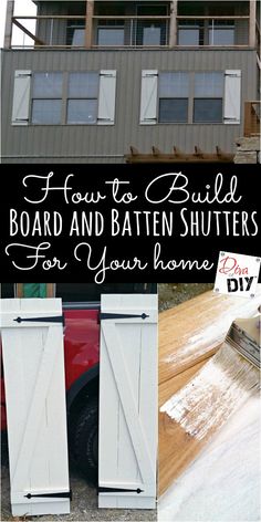 how to build a board and batten shutters for your home