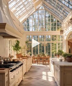 a kitchen filled with lots of counter top space