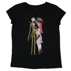 This Nightmare Before Christmas t-shirt is a charming piece of apparel that captures the enchanting and eerie essence of Tim Burton's film. This t-shirt features a vintage-inspired distressed graphic print of Jack Skellington and Sally, the beloved protagonists of Halloween Town, set against a dark, black background. With her patchwork dress and wistful expression, Jack, the Pumpkin King, and Sally stand together in a heartwarming pose that symbolizes their distinctive bond and enduring love. Th Nightmare Before Christmas Girl, Jack Skellington And Sally, Jack The Pumpkin King, The Pumpkin King, Pumpkin King, Distressed T Shirt, Enduring Love, Jack And Sally, The Nightmare Before Christmas