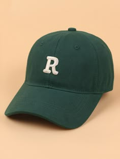 Green Baseball Hat, Cap Design Ideas, Hat Trends, Green Baseball Cap, Eco Brand, Lemonade Drinks, Green Cap, Stylish Caps, Trendy Hat