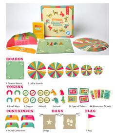 an assortment of paper crafts and other items