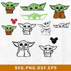 star wars baby yoda svg files