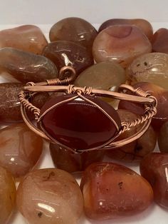 Carnelian  Copper Bracelet Wire wrapped Handmade - Infinite Treasures, LLC Male Wire Wrapped Jewelry, Adjustable Brown Carnelian Bracelets, Hand Wrapped Copper Spiritual Bracelets, Wire Jewelry Diy Tutorial, Copper Jewelry Diy, Handmade Copper Bracelet, Wire Wrapping Tools, Copper Wire Crafts, Metal Art Jewelry