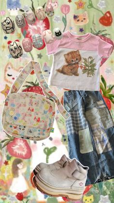 Kawaii Clothes, Colourful Outfits, Cute Fashion, Cute Shirts, Beautiful Outfits