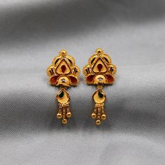 PLEASE CLICK BELOW ON  Learn more about this item  to see  DESCRIPTION Discover the allure of Handmade Gold Jewelry at https://morvijewels.etsy.com/   Get a dazzling 25% off on all our 22k and 18k gold pieces. Don't miss out on this limited-time offer. Shop now and embrace the radiance of gold!Beautiful yellow gold earrings  Gold Purity- 22k yellow Gold Length - 2.9 cm Width - 1.2 cm Weight - 3.21 grams approx The earrings comes with artificial push  If you want real gold push please let us know Indian Gold Earrings, 21 Grams, Handmade Gold Jewellery, Gold Earrings For Women, Gold Dangle Earrings, Yellow Gold Earrings, Gold Piece, Antique Design, Yellow Gold Earring