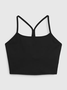 GapFit Power Racerback Brami | Gap Bra Workout, Cami Bra, Gap Fit, Gap Women, Built In Shelves, Bra Top, Freedom Of Movement, Shelf Bra, Black Tank Tops