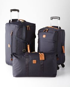 Bric's Navy Ultralight Luggage // Each piece separate // Duffle? // Neiman Marcus // $120-195 Womens Luggage Set, 3 Piece Luggage Set, Juan Diego, Womens Luggage, Unique Gadgets