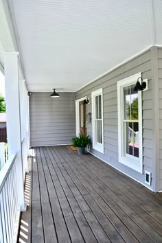 the front porch is clean and ready for us to use