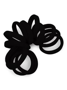 Black Gentle Hold Seamless Fabric Hair Ties at Cyndibands.com Soft Black Hair, Teeth Gap, Black Hair Tie, Cool Hair Ideas, Thick Natural Hair, Pony Style, Stocking Stuffer Ideas, Black Seamless, Amazon Favorites