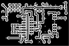 an electronic circuit board is shown in black and white, with the words electronics printed on it