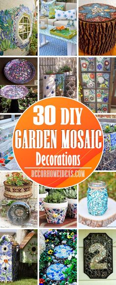 the top ten diy garden mosaic decorations