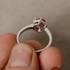 This is a gorgeous handmade creation. Its beauty is its simplicity & Elegance. The 7mm round cut Lab ruby is crafted in solid sterling silver and with rhodium plated. All item is sent in a beautiful gift box You can realize more lovely stuff clicking the link https://www.etsy.com/shop/knightjewelry?refshopsection_shophome_leftnav Please leave the correct address and you phone number for delivering successfully. Modern Formal Ruby Ring, Timeless Halo Ring Gift, Timeless Halo Ring With Round Cut For Gift, Timeless Round Cut Halo Ring For Gift, Timeless Round Cut Halo Ring, Classic Round Halo Ring For Gift, Modern Round Cut Ruby Ring For Wedding, Modern Round Cut Ruby Wedding Ring, Luxury Round Ruby Promise Ring