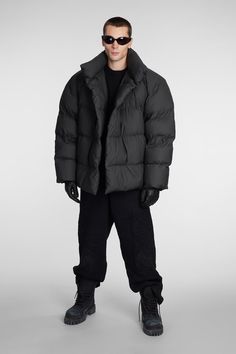 Winter And Fall Outfits, Black Outfit Men, Mens Puffer Jacket, Puff Jacket, Standing Poses, Balenciaga Mens, Coat Outfits, Mens Streetwear, Luxury Retail