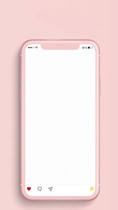 a pink phone with an empty screen on the top and bottom side, in front of a light pink background