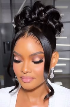 Hairstyles With Wigs For Women, Bridal Headpieces Black Bride, Tiara Hairstyles Black Women, Bride Made Hairstyles, Bridal Bun Hairstyles Black Women, Bride Hairstyles Half Up Half Down Black Women, Bride Hairstyles Slicked Back, Civil Wedding Hairstyle Brides, Md Hairstyles Black