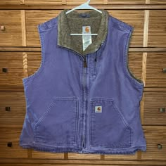 Pretty In Purple Vtg Carhartt Mock Neck Sherpa Lined Vest Is Perfect For Layering. Gorgeously Faded And Ready For Your Roll! Has 3 Outside Pockets (One Zippered) And Two Interior Pockets. Leave Your Purse At Home! Sanitized For Your Peace Of Mind. Drop Back For Extra Warmth. Carhartt Vest, Casual Country Outfits, Carhartt Jackets, Carhartt Women, Carhartt Womens, Country Outfits, Sherpa Lined, Womens Vest, Rodeo