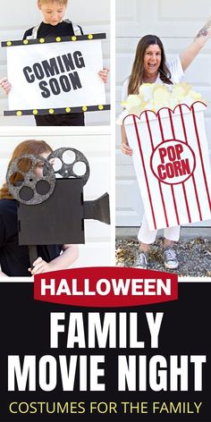 halloween family movie night costumes for the family