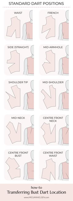 the instructions for how to make an origami dress with different shapes and sizes