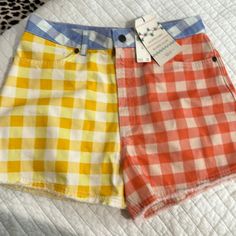 Sold Out Collection From Farm Rio X Anthropology. Brand New With Tags. Gingham Cotton High-waisted Shorts, Plaid Cotton Bottoms For Picnic, High-waisted Gingham Cotton Shorts, Summer Cotton Gingham Shorts, Gingham Cotton Summer Shorts, Summer Gingham Cotton Shorts, Cotton Bottoms For Picnic, Short Length, Cotton Bottoms For Picnic In Short Length, Cotton Shorts For Picnic