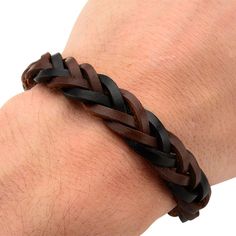 Keep your style on-trend every time you wear this brown and black braided leather bracelet. Keep your style on-trend every time you wear this brown and black braided leather bracelet.Click on this JEWELRY & WATCHES GUIDE to learn about fit, styles, materials and more! Length: 8.25 in. Metal: stainless steel Finish: polished Additional details: braided brown & black leather Packaging: boxed Please note, due to the high value of this item, a signature may be required upon delivery. Size: 8.25". Co Black Leather Bracelet For Everyday Use, Casual Black Leather Bracelets, Casual Black Leather Strap Bracelet, Casual Black Leather Bracelet, Black Casual Leather Bracelet, Casual Black Bracelet For Everyday Use, Casual Everyday Braided Bracelet With Black Band, Casual Black Bracelets For Everyday Use, Everyday Black Braided Bracelet With Leather Strap