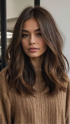 Get inspired with these haircuts for thin fine hair ideas! Whether you prefer short, pixie, medium, or medium length styles, we've got you covered with 20 trendy options. Discover the best cuts for men, short over 50, bobs, shoulder length, and bangs that are perfect for your hair type. Medium Length Thick Brown Hair, Haircut For Brunettes Medium, Hair Cut To Shoulders, Past Shoulder Haircut, Cute Haircuts For Brown Hair, Best Haircut For Medium Hair, Just Below The Shoulder Length Hair, Short Hair Styles Brown, Haircuts For Short Length Hair