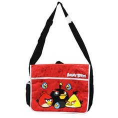 They are planning their attack! ; Angry Birds messenger bag; Features a small collection of organizer pockets under the flap; Officially licensed product; Zippered main compartment; Measures 12in (30.5cm) tall and 15in (38cm) wide Size: One Size.  Color: Multicolor.  Gender: male.  Age Group: adult. Funky Bags, Jirai Kei, V Kei, Angry Birds, Messenger Bags, B Day, Cloth Bags, Messenger Bag, Age Group