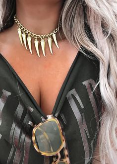 Maximalist Jewelry, Statement Jewelry Necklace, Unique Statement Necklace, Gold Statement Necklace, Free Bracelet, Free Earrings, Cute Necklace, Statement Necklaces, Edgy Outfits