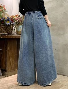 Moongor Vintage Loose Split Wide Leg Pants Pants Collection, Leg Pants, Wardrobe Essentials, Wide Leg Pants, Unique Style, Split, Special Occasion, Wide Leg, Celebrities