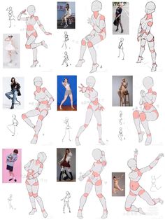 an image of various poses and body shapes