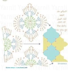 the diagram shows how to make an origami ferris wheel with numbers and symbols