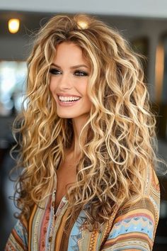 Long Shag Haircut, Long Shag, Hair Color Styles, Curly Hair Photos, Hair Styles Color, Hair 2024, Hair Affair, Shag Haircut, Hair Color And Cut