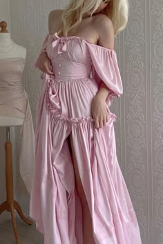 Dresses – Miss Candyholic Rose Goddess, Goddess Maxi Dress, Goddess Outfit, Goddess Gown, Princess Core, Pink Gowns, 2000s Fashion Outfits, Fairytale Dress, Princess Aesthetic