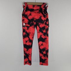 2 Pc Set Catherine Malandrino Red Tie Dye Workout Yoga Pant Set, Nwt, Removable Pads, Each Piece Is Marked 60.00. Photos Are The Description Of This Article. Wrinkles Can Occur During Storage And May Require Steaming/Ironing. High Waist Red Gym Bottoms, Red Gym Pants With Pockets, Red High Waist Athleisure Pants, Fitted Casual Leggings With Hip Pockets, Red High Waist Sports Pants, Casual Red Workout Pants, Casual Red Pants For Workout, Red Athleisure Bottoms With Pockets, Casual Red Yoga Pants For Gym