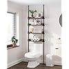 Tall Narrow Cabinet, Over The Toilet Storage, Narrow Cabinet, Toilet Shelves, Over The Toilet, Toilet Storage, Bathroom Organizer, Rustic Brown, Bathroom Organisation