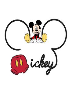 mickey mouse with the word disney on it