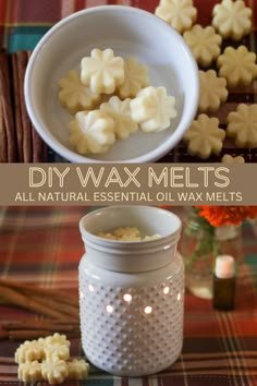 homemade diy wax melts are the perfect way to use essential oils for your skin and hair