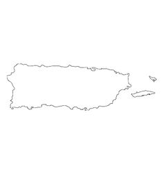 an outline map of the state of hawaii