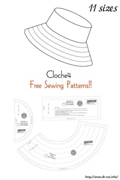 the free sewing pattern for a wide brimmed hat