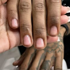 Short Nails Clear, Boy Nails, Natural Nail Designs, Pink Gel Nails