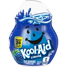 kool - aid liquid with blue raspberry flavor