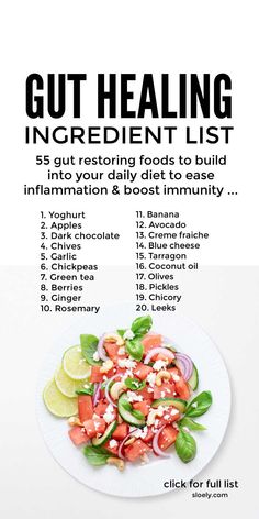 Gut Health Diet, Gut Healing Recipes, Gut Health Recipes, Probiotic Foods, Ingredient List, Makanan Diet, Gut Healing