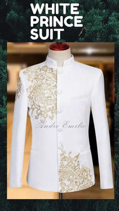 Enjoy the epitome of ease and comfort in this bespoke “White Prince Suit”. Crafted from premium handwork and intricate fabric, this “White Prince Suit” will enhance your look....... Prince Suit, Tropical Fabric, Elegant Embroidery, All Friends, The Peak, Italian Fabric, Bespoke, Prince, Long Sleeve Blouse