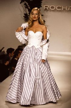 Haute Couture Style, Karen Mulder, Models 90s, High Fashion Runway, Fashion Journals, Couture Mode