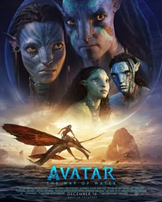 avatar movie poster with two women and one man