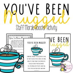 you've been mugged printables for mother - booster activity and craftivity