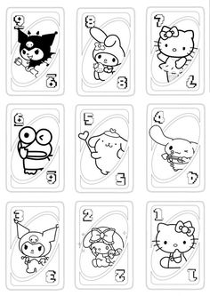 an image of hello kitty coloring pages